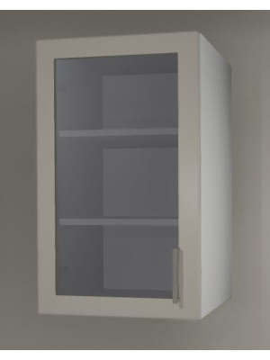1 Glass Door Top Cabinet (Clear glass) - Left Hinged 